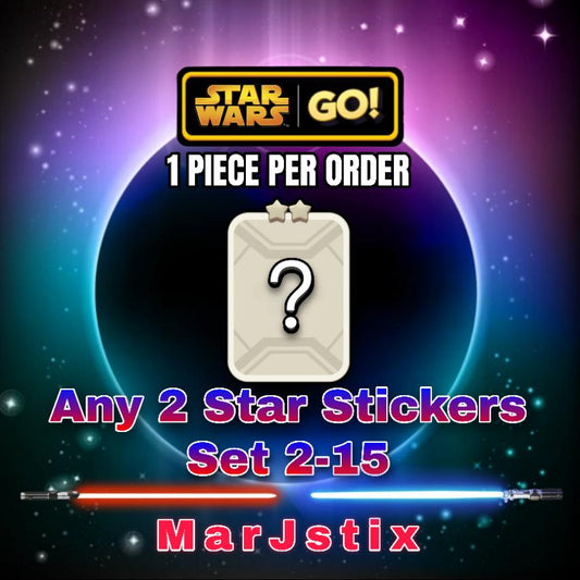 Monopoly Go Any 2 Star Stickers - Star Wars Go Set 2 to 15