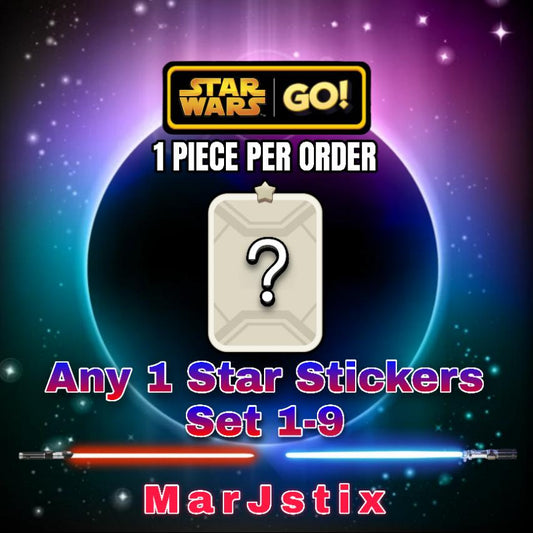 Monopoly Go Any 1 Star Stickers - Star Wars Go Set 1 to 9